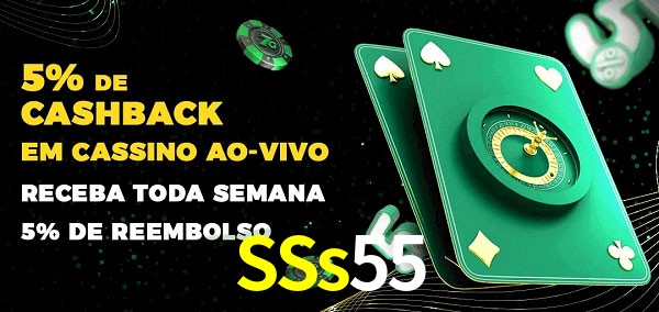 Promoções do cassino ao Vivo SSs55